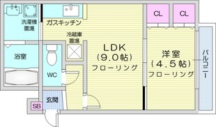 ルーエ北円山の物件間取画像